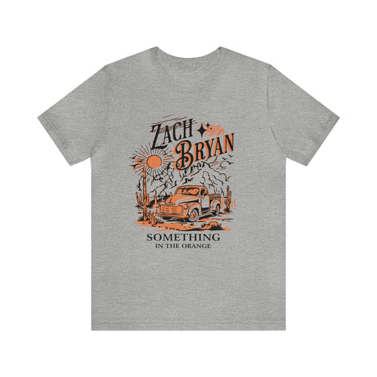 zach bryan something in the orange Unisex Jersey Short Sleeve Tee