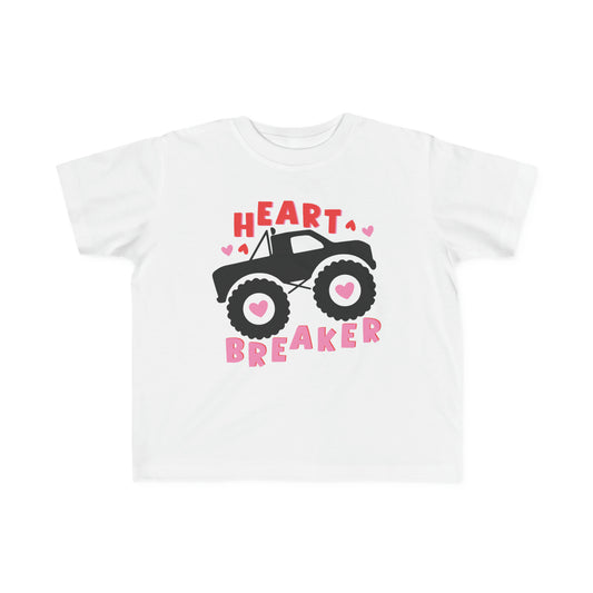 heart breaker monster truck valentines day Toddler's Fine Jersey Tee