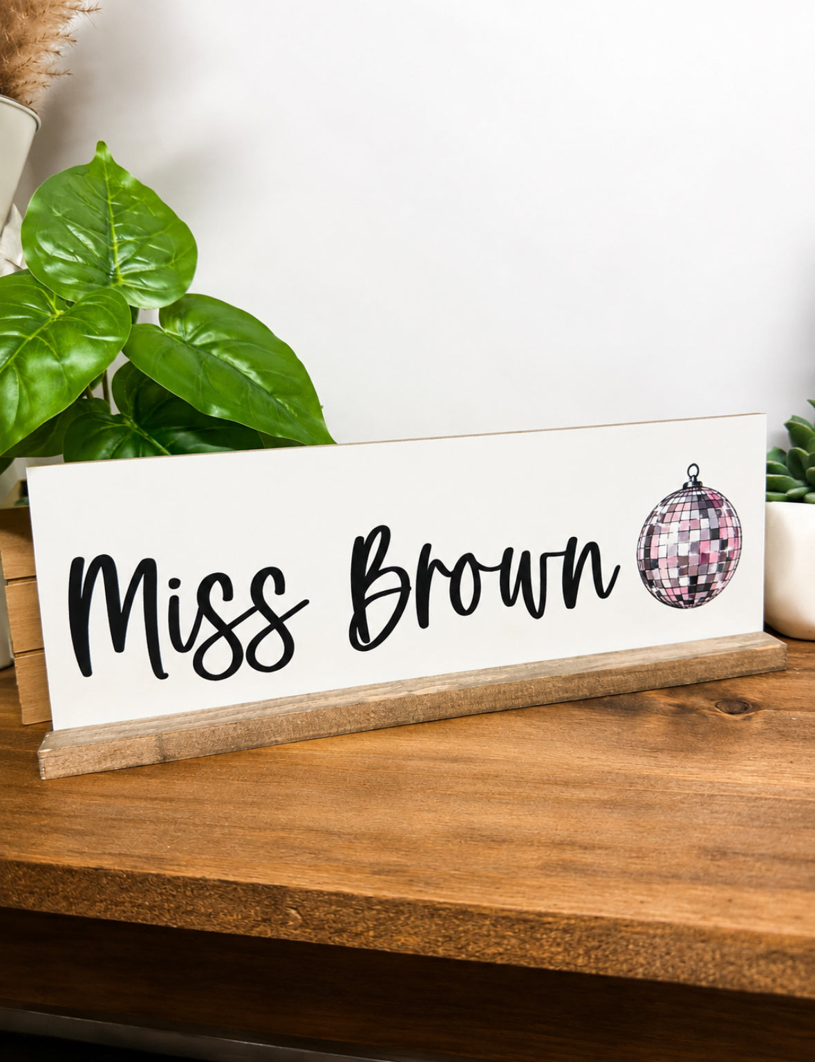 Personalized Teacher Desk Plate; Name Plate; Desk Plaque