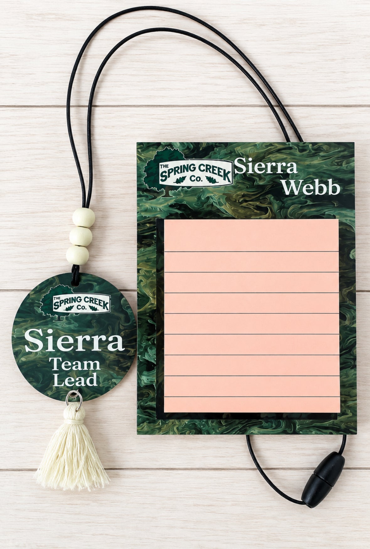 Personalized acrylic beaded lanyard with custom name or logo — additional product view 16