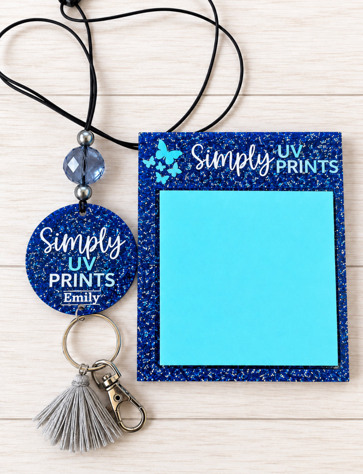 Personalized acrylic beaded lanyard with custom name or logo — additional product view 14