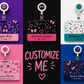 Custom UV Printed Acrylic Badge Buddy + Matching Badge Reel Set