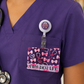Custom UV Printed Acrylic Badge Buddy + Matching Badge Reel Set