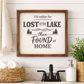 Lake House Decor Bundle – 6 Rustic Framed Wood Signs