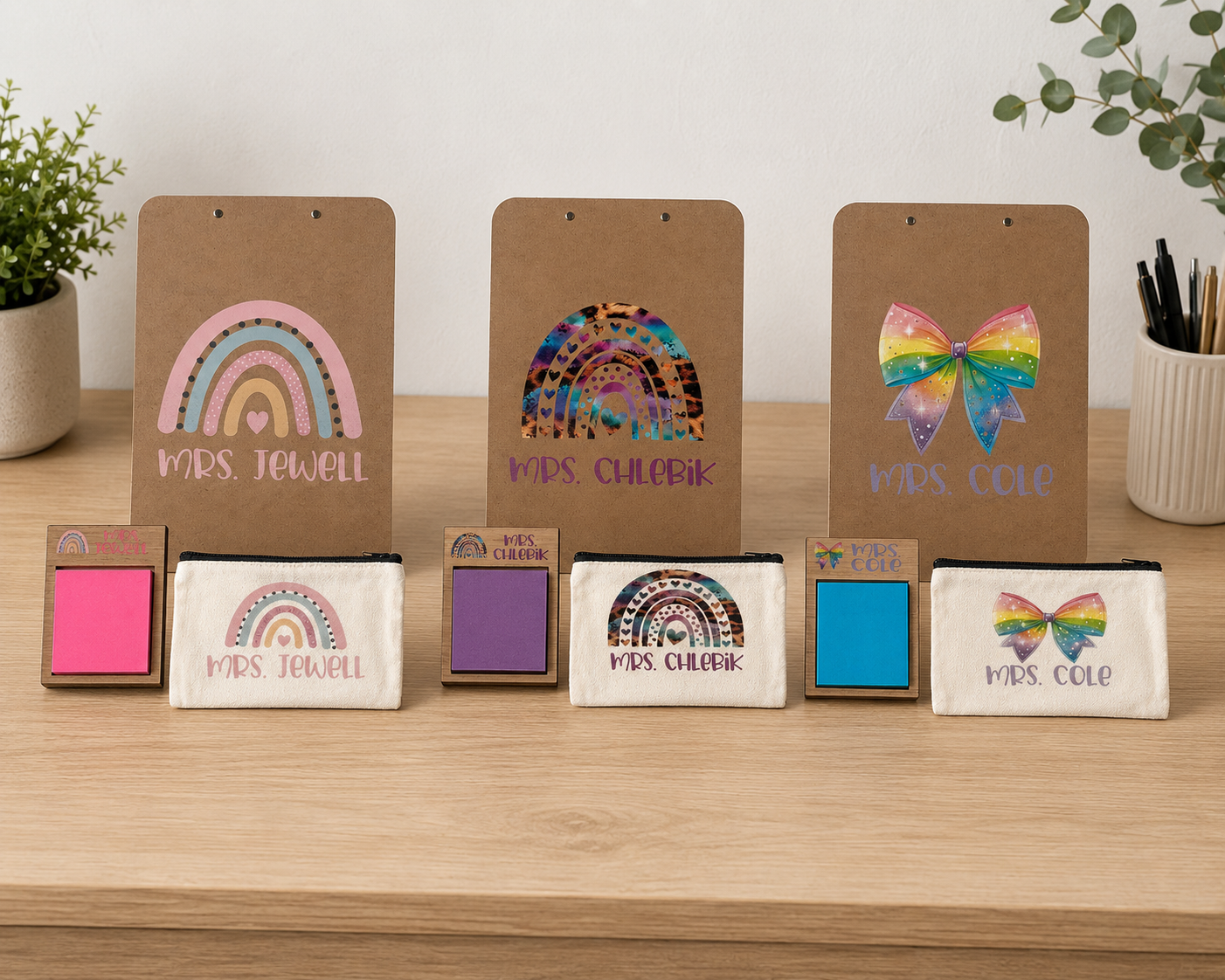 Personalized Teacher Desk Gift Set