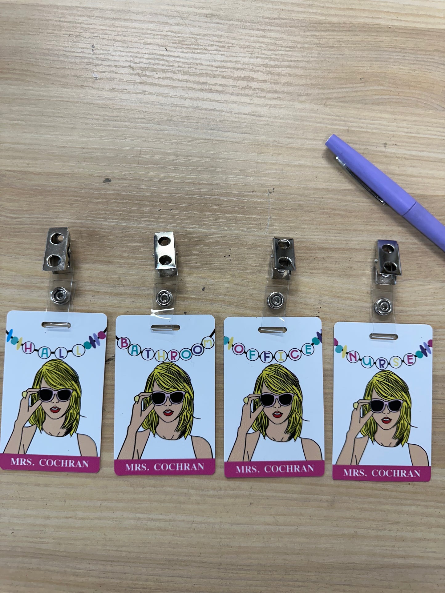 Swifty Custom Acrylic Classroom Hall Passes