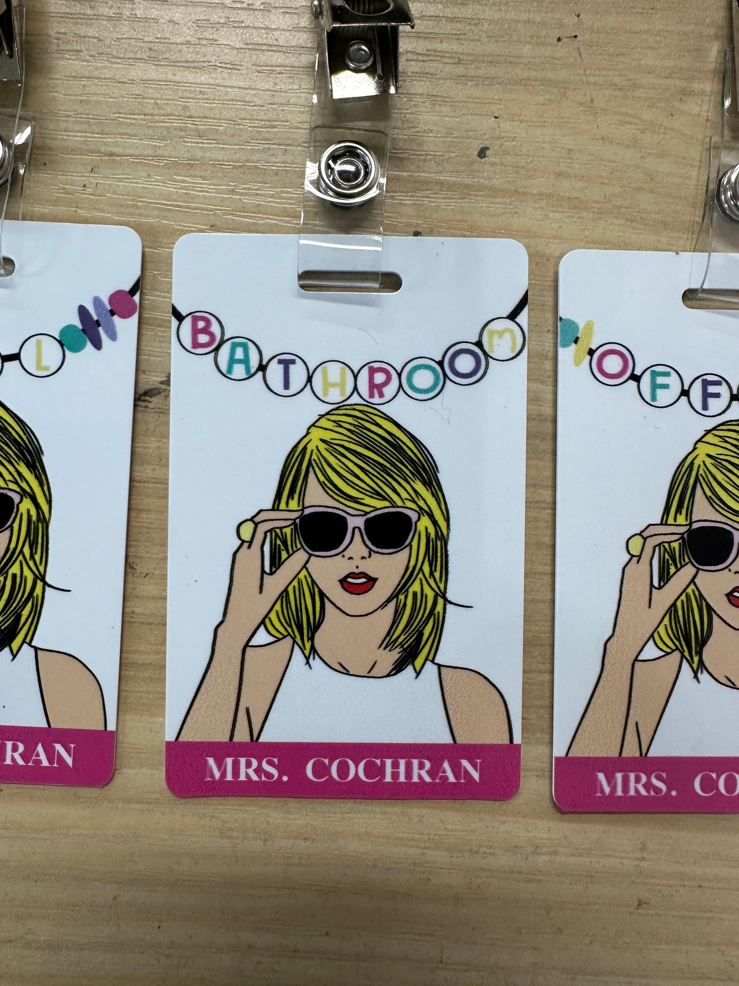 Swifty Custom Acrylic Classroom Hall Passes