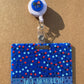 Custom UV Printed Acrylic Badge Buddy + Matching Badge Reel Set