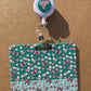 Custom UV Printed Acrylic Badge Buddy + Matching Badge Reel Set