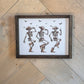 Western Dancing Skeletons halloween wood sign