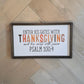 Enter His Gates With Thanksgiving FALL 2024 new wood sign
