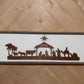 3D Nativity Sign, Farmhouse Wood Christmas Sign, laser art