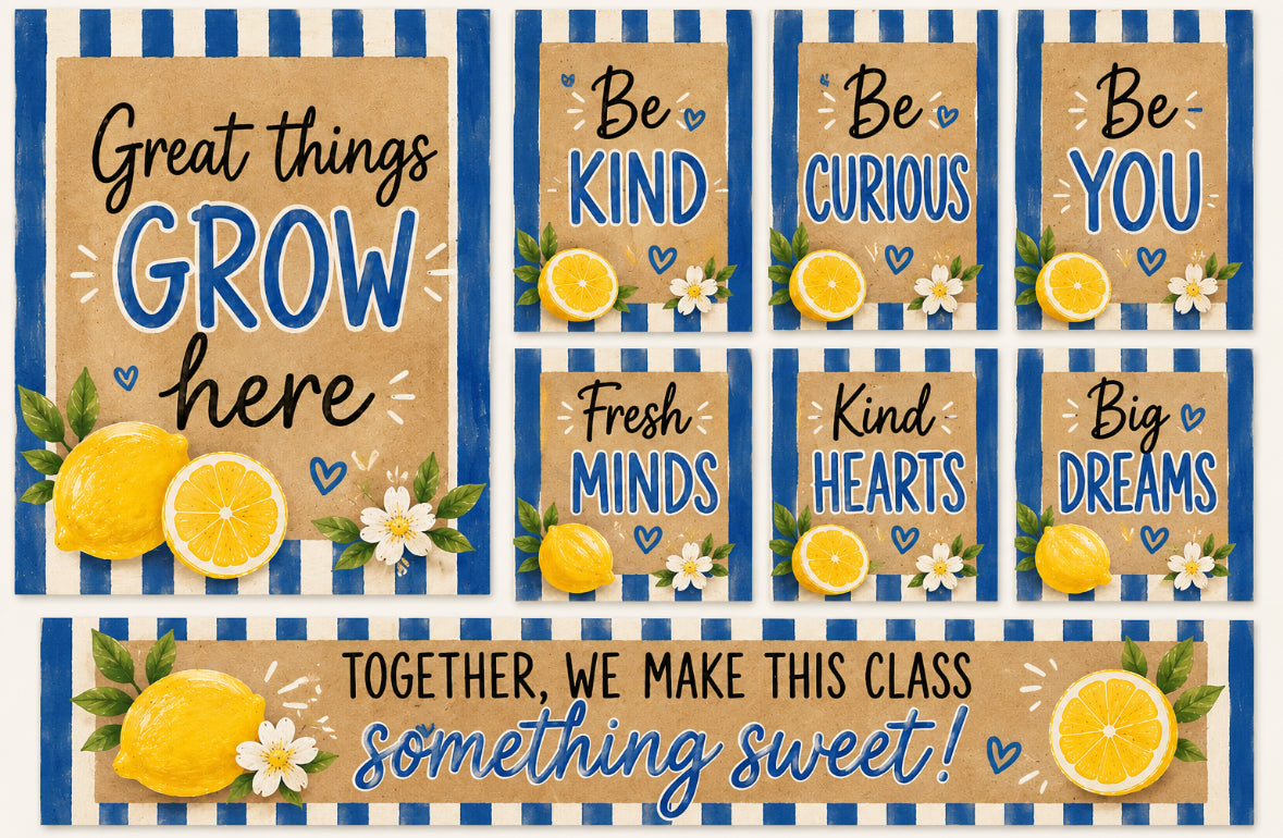 Custom Classroom Sign Collection Personalized Teacher Signs Classroom Decor Framed or Unframed