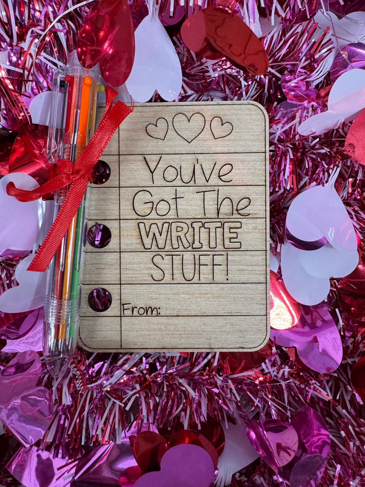 DIY Valentine's Day Wood Card set Kid's Kit Arts and Craft