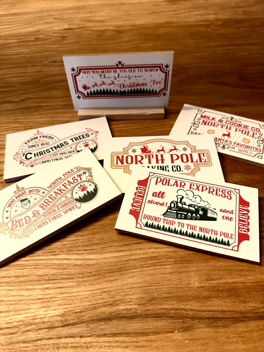 Traditional Mini Christmas Collection 2023 wood sign