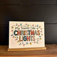 My Favorite Color is Christmas Lights Christmas Collection 2023 wood sign
