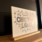 My Favorite Color is Christmas Lights Christmas Collection 2023 wood sign