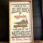 Personalized Family Last name Home of Jolliest Bunch of A**holes this side of the nuthouse wood sign christmas