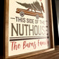 Personalized Family Last name Home of Jolliest Bunch of A**holes this side of the nuthouse wood sign christmas