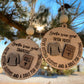 Santa saw your Snap Chat, TikTok you're getting clothes and a bible for Christmas, holiday ornament, wood, laser art , 3d ornament