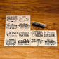Fortune Sayings Mini Desk Signs; motivation wood sign