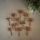 Funny Plant wood signs Garden Stakes - humor Garden or Indoor Plant wood Signs, Vegetables Labels, Planter Markers