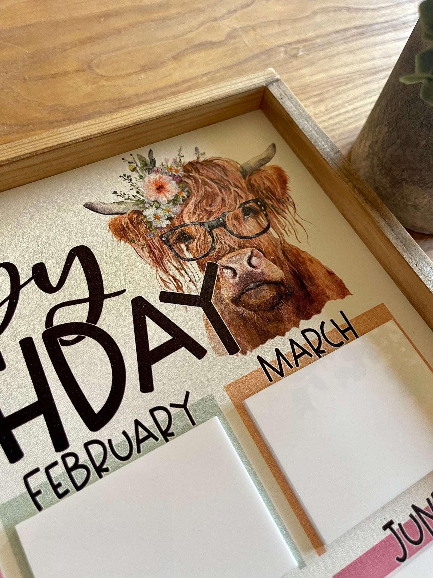 Watercolor Floral Highland Cow Classroom Bundle