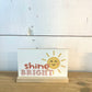 boho classroom sayings small wooden desk sign cards wood stand attendance shine bright make today count