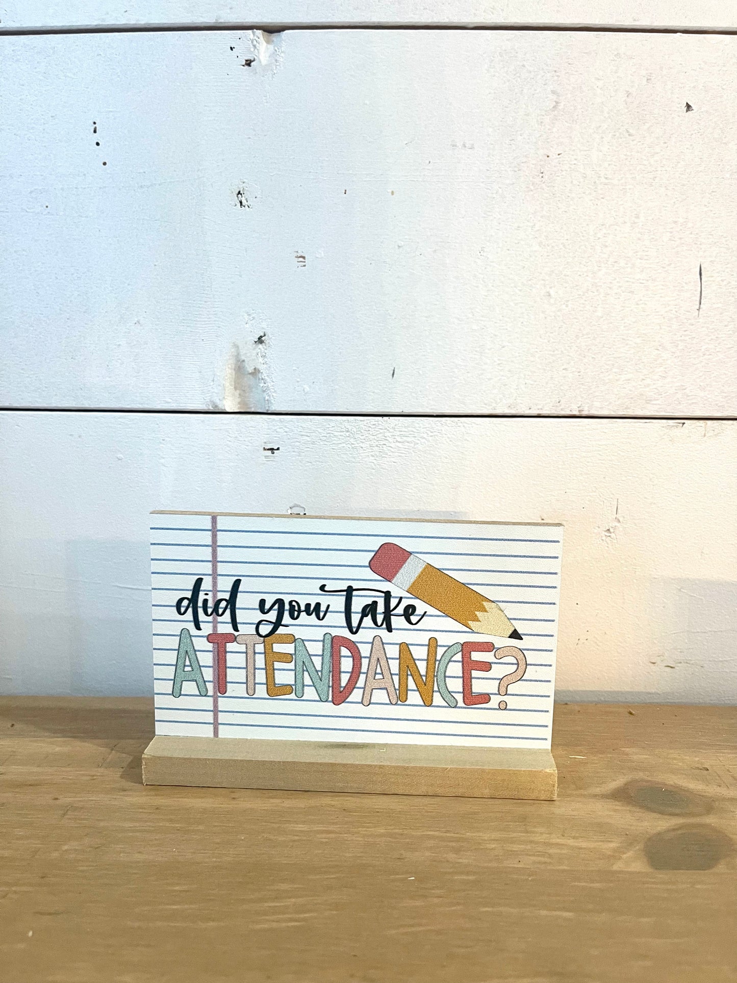 boho classroom sayings small wooden desk sign cards wood stand attendance shine bright make today count
