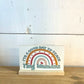 boho classroom sayings small wooden desk sign cards wood stand attendance shine bright make today count