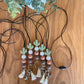 Cactus neutral silicone beads Teacher Nurse Keychain Lanyard Farmhouse Bead Tassel acrylic