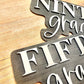 Black and white Personalized 3D grade level Cut Out Sign