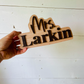 Wood Personalized 3D Teacher Name Cut Out Sign