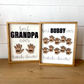 customized Best Dad Ever Handprint Wood Sign; Father's Day Gift; Grandpa Hands Down