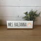 Personalized Teacher Desk Plate; Name Plate; Desk Plaque