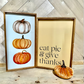 Muted Fall 2023 Bundle Collection Turkey pumpkin gobble burnt orange mustard yellow leaves wood sign