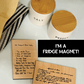 Your actual handwritten Recipe/Letter transferred to wood refrigerator magnet Sign