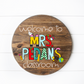 Custom Personalized Teacher Icons wood custom name sign