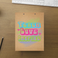 Teach Love Inspire colorful groovy  Teacher Clipboard