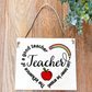 The influence of a good teacher pencil apple Wood Sign Hanging