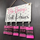 Pretty in pink Acrylic Classroom Hall Passes