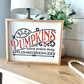 Fresh pumpkins hand picked fall 2023 new wood sign
