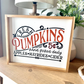 Fresh pumpkins hand picked fall 2023 new wood sign