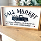 Fall market truck new fall 2023 wood sign
