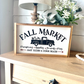 Fall market truck new fall 2023 wood sign