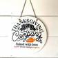 Fall farmhouse new  Circle Door Hanger