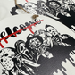 halloween horror characters scary welcome please you should leave new  Circle Door Hanger