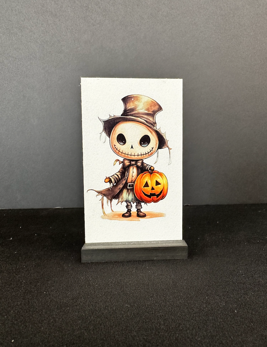 Copy of Halloween minis SKELLIES new 2023 wood sign set of 6