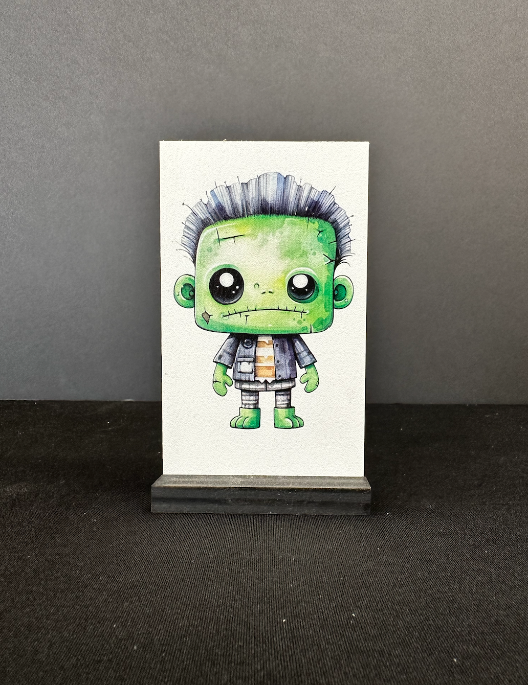 Halloween minis Frankenstein new 2023 wood sign set of 6