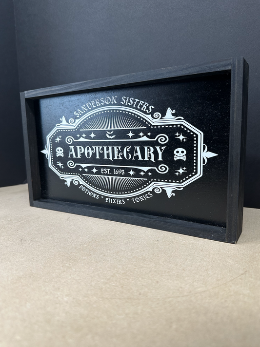 Apothecary sanderson sisters hocus pocus halloween 2023 wood sign